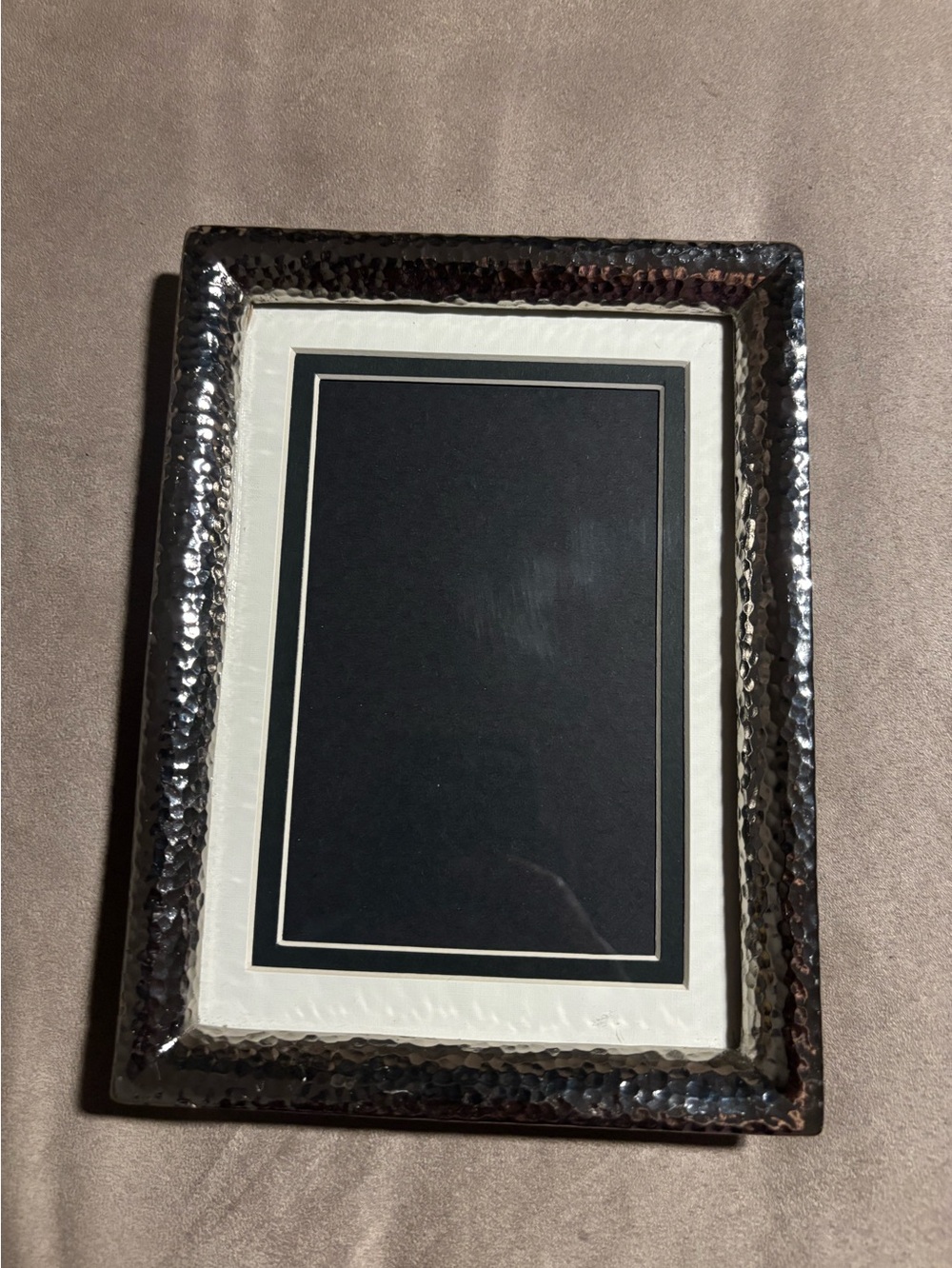 Michael Aram Hammertone Nickelplate 4x6 Picture Frame Silver Hammered Metal